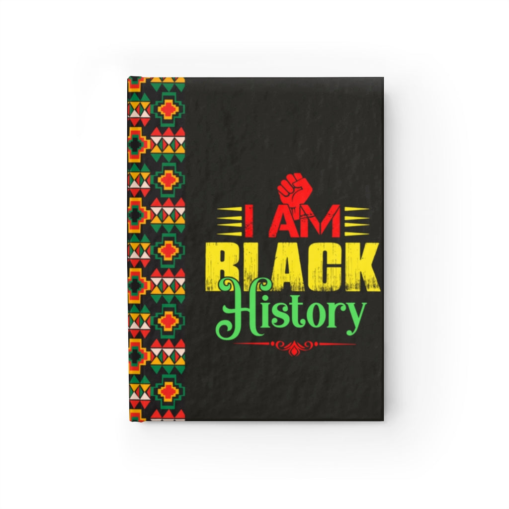 I AM BLACK HISTORY Journal - Ruled Line